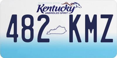 KY license plate 482KMZ