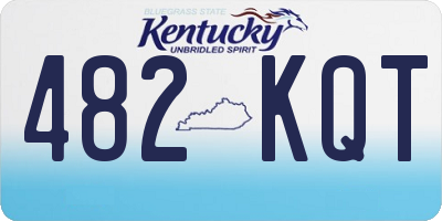 KY license plate 482KQT