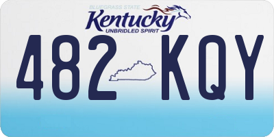 KY license plate 482KQY