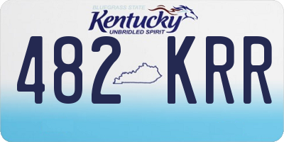 KY license plate 482KRR
