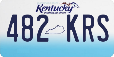 KY license plate 482KRS