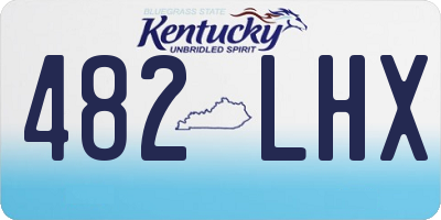 KY license plate 482LHX