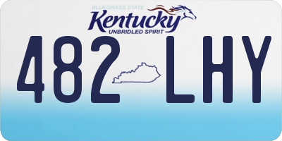 KY license plate 482LHY