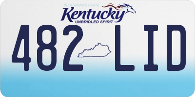 KY license plate 482LID