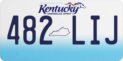 KY license plate 482LIJ
