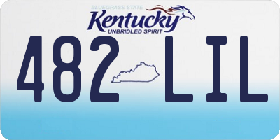 KY license plate 482LIL
