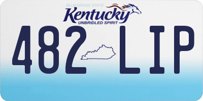 KY license plate 482LIP