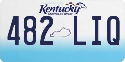 KY license plate 482LIQ