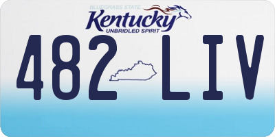 KY license plate 482LIV