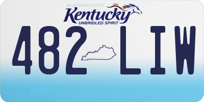 KY license plate 482LIW
