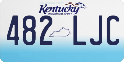 KY license plate 482LJC