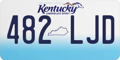 KY license plate 482LJD
