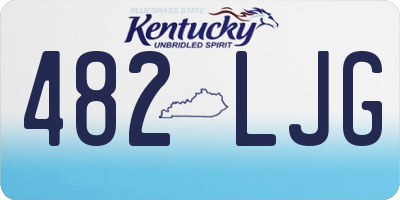 KY license plate 482LJG