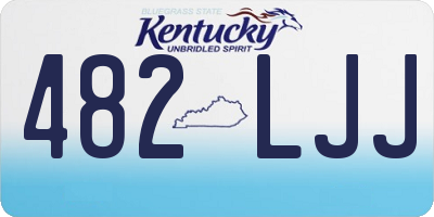 KY license plate 482LJJ