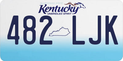 KY license plate 482LJK