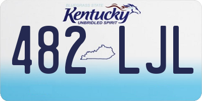 KY license plate 482LJL