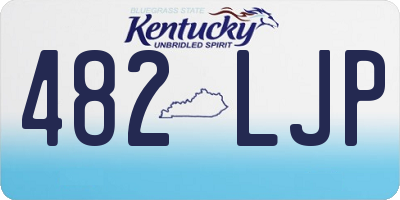 KY license plate 482LJP