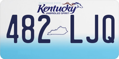 KY license plate 482LJQ
