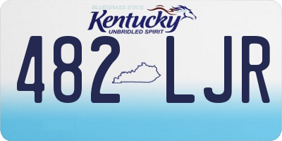 KY license plate 482LJR