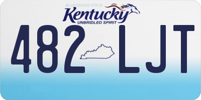 KY license plate 482LJT