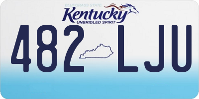 KY license plate 482LJU