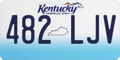 KY license plate 482LJV