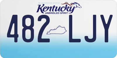 KY license plate 482LJY