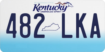 KY license plate 482LKA