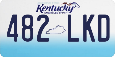 KY license plate 482LKD