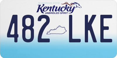 KY license plate 482LKE
