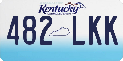 KY license plate 482LKK