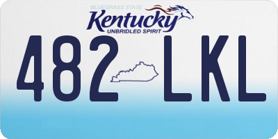 KY license plate 482LKL