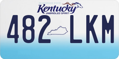 KY license plate 482LKM