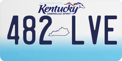 KY license plate 482LVE