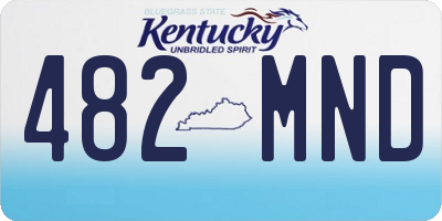 KY license plate 482MND