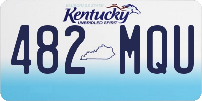 KY license plate 482MQU