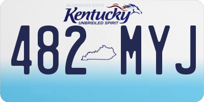 KY license plate 482MYJ
