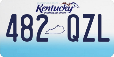 KY license plate 482QZL