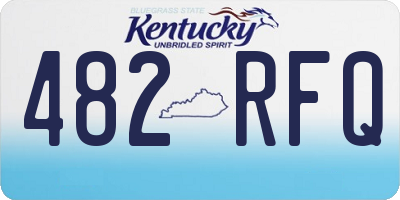 KY license plate 482RFQ