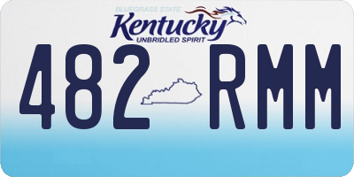 KY license plate 482RMM