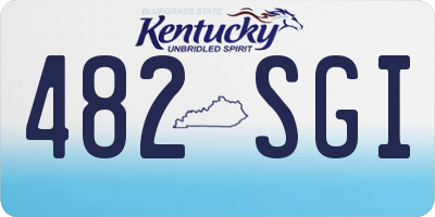 KY license plate 482SGI
