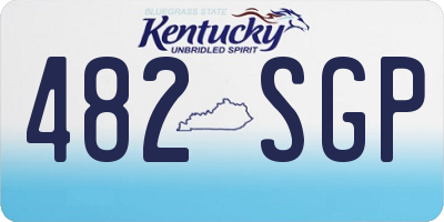 KY license plate 482SGP