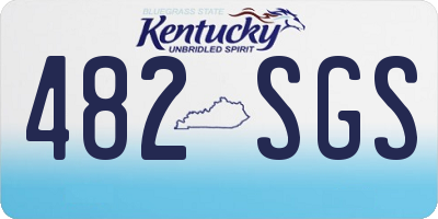 KY license plate 482SGS