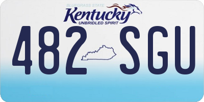 KY license plate 482SGU