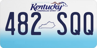 KY license plate 482SQQ