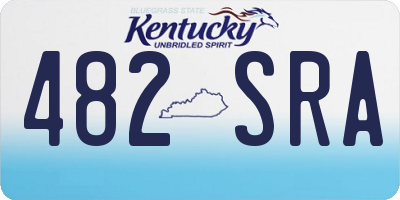 KY license plate 482SRA