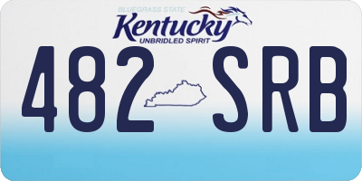 KY license plate 482SRB