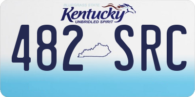 KY license plate 482SRC