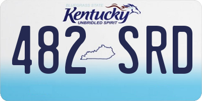 KY license plate 482SRD
