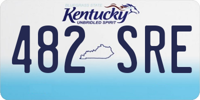 KY license plate 482SRE